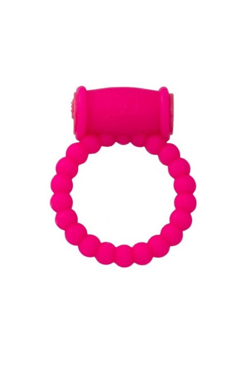 A-TOYS Silikonowy Wibrujący Pierścień Erekcyjny, Różowy, Ø3.5 cm