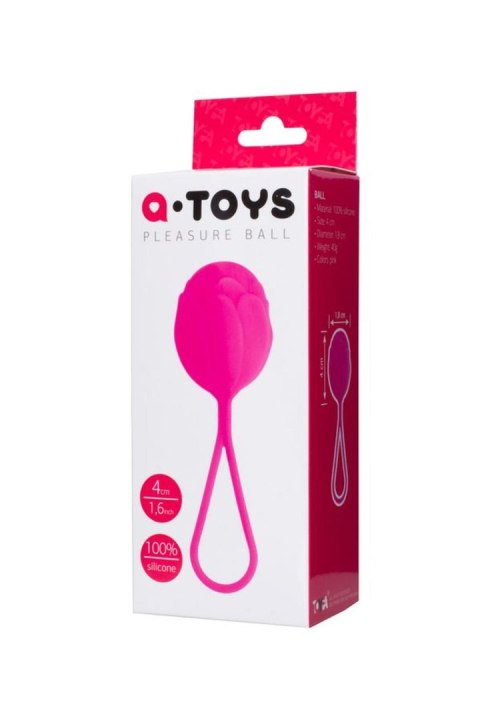 A-TOYS Kulka Gejszy, Silikonowa, Różowa, O 3.5 cm