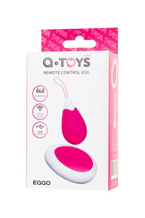 A-TOYS, Wibrujące jajeczko z pilotem, silikonowe, różowo-białe, 12 cm