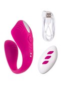 A-TOYS Cobrum – Różowy wibrator silikonowy dla par, 9,6 cm
