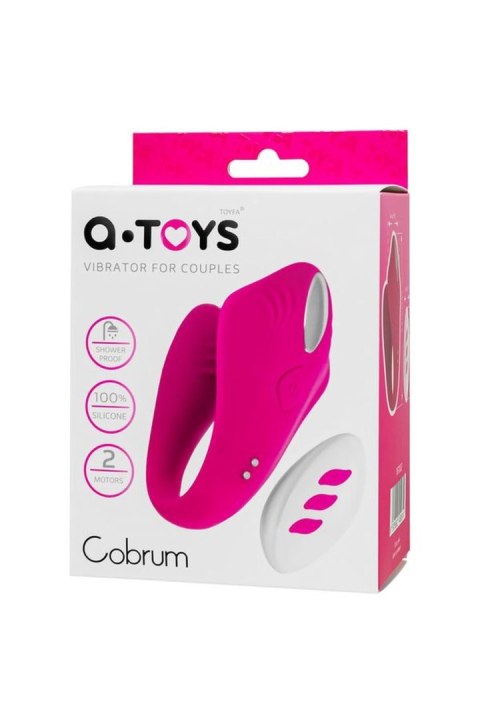 A-TOYS Cobrum – Różowy wibrator silikonowy dla par, 9,6 cm