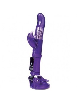 A-TOYS, Wibrator Króliczek ze stymulatorem łechtaczki, TPR, fioletowy, 22,5 cm