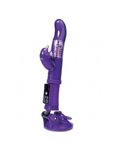 A-TOYS, Wibrator Króliczek ze stymulatorem łechtaczki, TPR, fioletowy, 22,5 cm