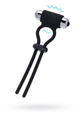 A-Toys Jat, Czarny Silikonowy Lasso Zwiększające Erekcję, 14 cm