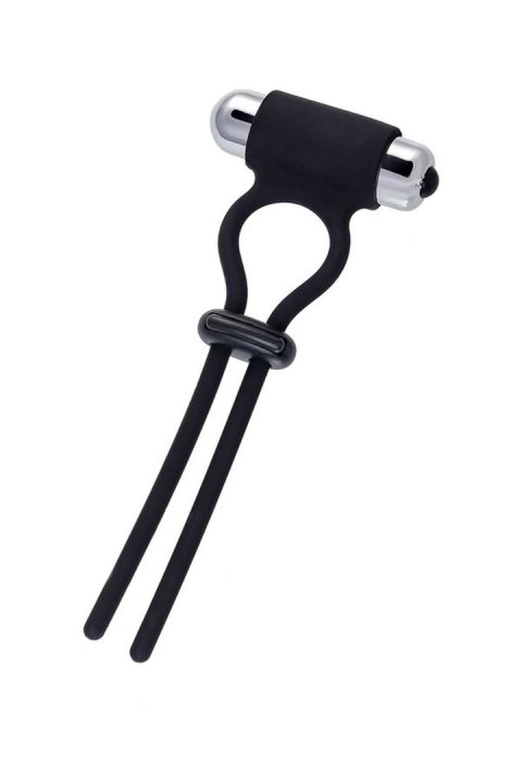 A-Toys Jat, Czarny Silikonowy Lasso Zwiększające Erekcję, 14 cm