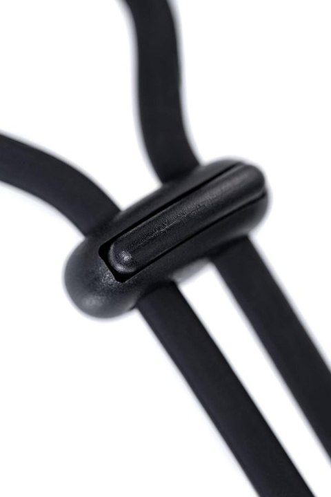 A-Toys Jat, Czarny Silikonowy Lasso Zwiększające Erekcję, 14 cm