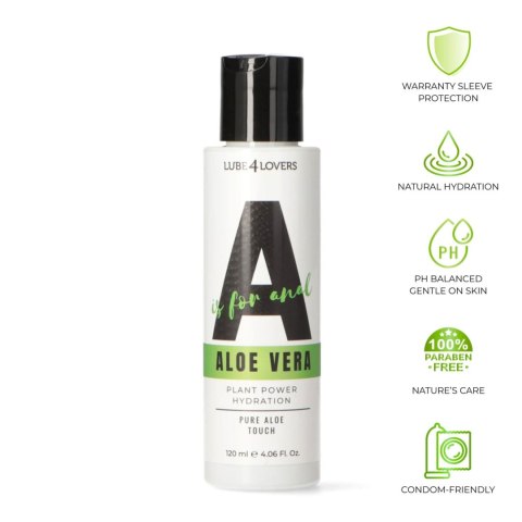Zmysłowy lubrykant analny z aloesem 120 ml
