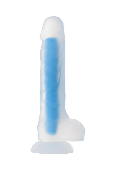 BEYOND BY TOYFA Bruce Glow Blue – Realistyczne dildo świecące w ciemności, 16,5 cm