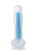BEYOND BY TOYFA Bruce Glow Blue – Realistyczne dildo świecące w ciemności, 16,5 cm