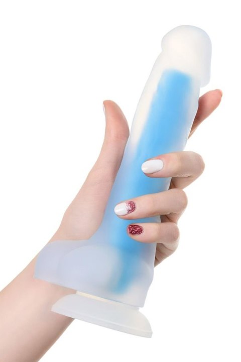 BEYOND BY TOYFA Bruce Glow Blue – Realistyczne dildo świecące w ciemności, 16,5 cm
