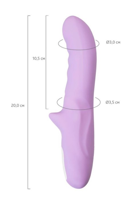 Wibrator Obrotowy MERRY-GOR JOS, Silikonowy, Fioletowy, 20,7 cm