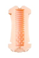 JOS LULU: Realistyczny dwustronny masturbator z TPR, 14.5 cm