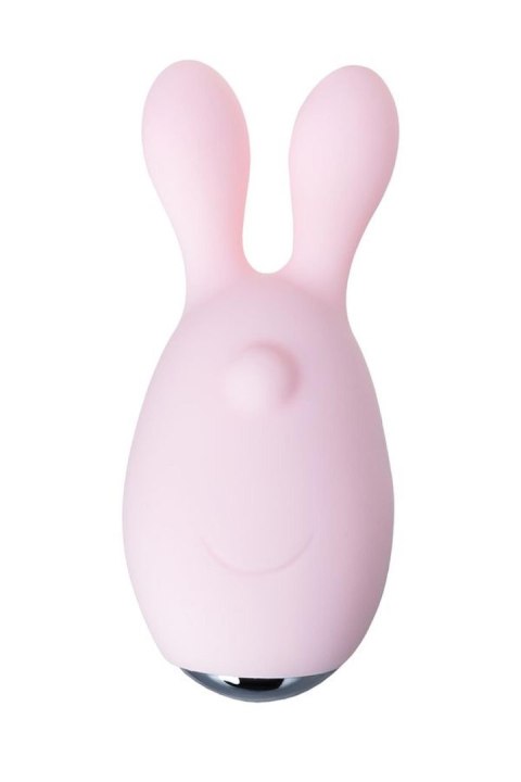JOS VITA: Wibrujące jajeczko na palec i nakładka wibracyjna, silikon, pudrowy róż, 8.5 i 8 cm