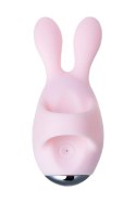 JOS VITA: Wibrujące jajeczko na palec i nakładka wibracyjna, silikon, pudrowy róż, 8.5 i 8 cm