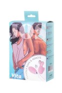 JOS VITA: Wibrujące jajeczko na palec i nakładka wibracyjna, silikon, pudrowy róż, 8.5 i 8 cm