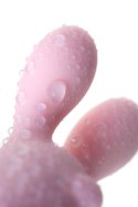 JOS VITA: Wibrujące jajeczko na palec i nakładka wibracyjna, silikon, pudrowy róż, 8.5 i 8 cm