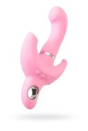 Wibrator JOS Twistme – Obrotowy Króliczek z Silikonu, Różowy, 19.5 cm