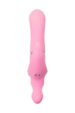 Wibrator JOS Twistme – Obrotowy Króliczek z Silikonu, Różowy, 19.5 cm