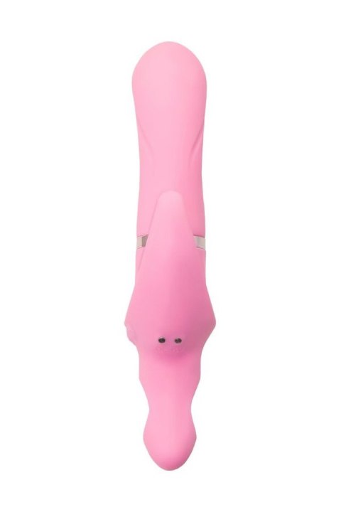 Wibrator JOS Twistme – Obrotowy Króliczek z Silikonu, Różowy, 19.5 cm