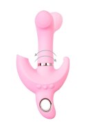 Wibrator JOS Twistme – Obrotowy Króliczek z Silikonu, Różowy, 19.5 cm