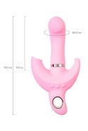 Wibrator JOS Twistme – Obrotowy Króliczek z Silikonu, Różowy, 19.5 cm