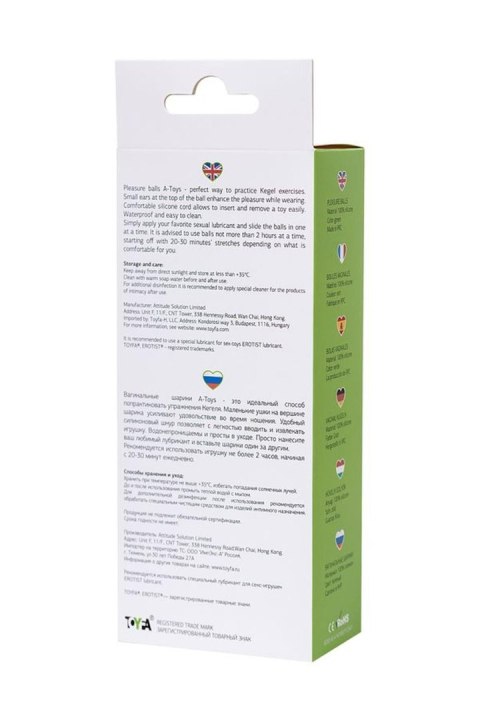 Kulki intymne A-Toys Green