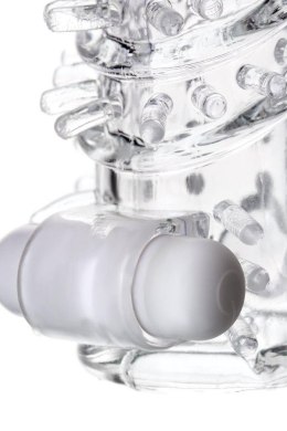Nasadka powiększająca TOYFA A-Toys Fril z kulką wibracyjną, przezroczysta, 13,4 cm