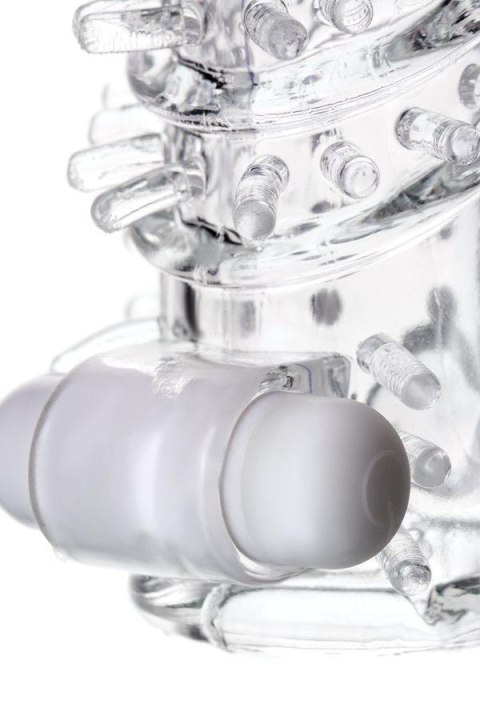 Nasadka powiększająca TOYFA A-Toys Fril z kulką wibracyjną, przezroczysta, 13,4 cm