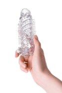 Nasadka powiększająca TOYFA A-Toys Fril z kulką wibracyjną, przezroczysta, 13,4 cm
