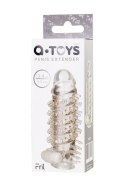 Nasadka powiększająca TOYFA A-Toys Fril z kulką wibracyjną, przezroczysta, 13,4 cm