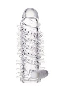Nasadka powiększająca TOYFA A-Toys Fril z kulką wibracyjną, przezroczysta, 13,4 cm