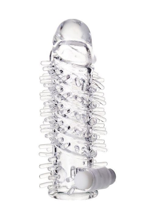 Nasadka powiększająca TOYFA A-Toys Fril z kulką wibracyjną, przezroczysta, 13,4 cm