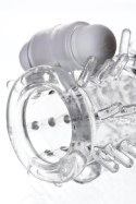 Nasadka powiększająca TOYFA A-Toys Fril z kulką wibracyjną, przezroczysta, 13,4 cm