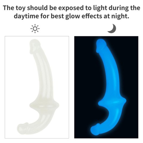 Lumino Play Podwójne Dildo Świecące w Ciemności – 10.5 cala