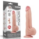 Olbrzymie Dwupoziomowe Dildo 11.5'' z Realistyczną Ruchomą Skórą
