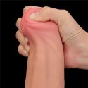 Olbrzymie Dwupoziomowe Dildo 11.5'' z Realistyczną Ruchomą Skórą