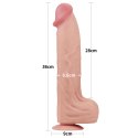 Olbrzymie Dwuwarstwowe Dildo 14'' z Realistyczną, Ślizgającą się Skórą