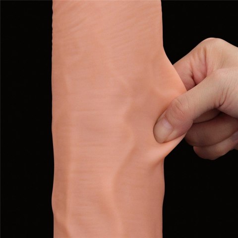 Olbrzymie Dwuwarstwowe Dildo 14'' z Realistyczną, Ślizgającą się Skórą