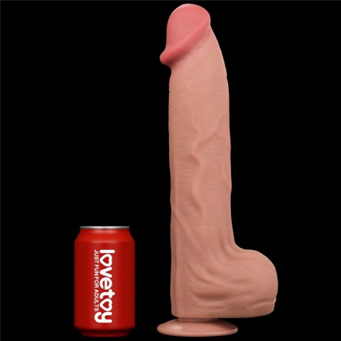 Olbrzymie Dwuwarstwowe Dildo 14'' z Realistyczną, Ślizgającą się Skórą