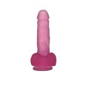 Kryształowe Dildo Jelly Studs 17,8 cm – Różowe