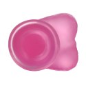 Kryształowe Dildo Jelly Studs 17,8 cm – Różowe