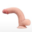 9-calowe realistyczne dildo z dynamiczną skórą i dwuwarstwową strukturą