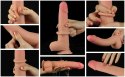 9-calowe realistyczne dildo z dynamiczną skórą i dwuwarstwową strukturą