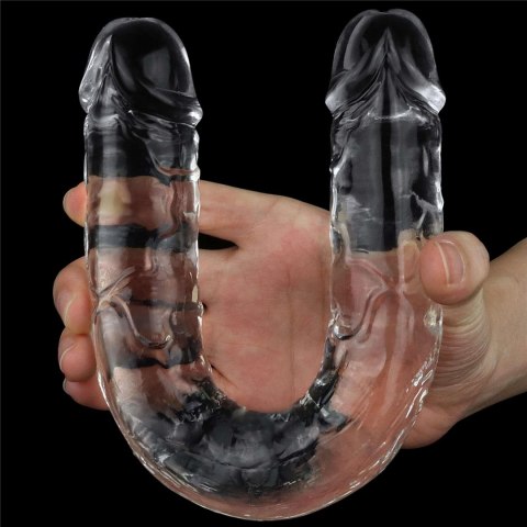 Krystaliczne Dildo Podwójne Lovetoy 12 cali