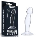 Bez skazy: Transparentny plug analny do prostaty 16,5 cm