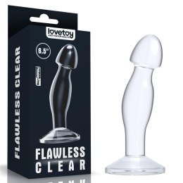 Bez skazy: Transparentny plug analny do prostaty 16,5 cm