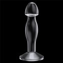 Bez skazy: Transparentny plug analny do prostaty 16,5 cm