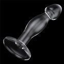 Bez skazy: Transparentny plug analny do prostaty 16,5 cm