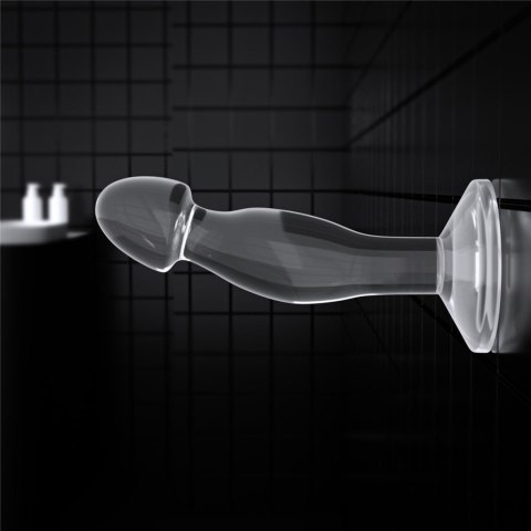 Bez skazy: Transparentny plug analny do prostaty 16,5 cm