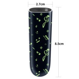 Ładowalny Mini Wibrator Fluorescencyjny z Muzycznym Wzorem